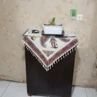 جا کفشی چوبی چهار طبقه دوم در کشودار سالم وتمیز