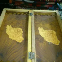 تخته نرد و شطرنج آنتیک ریشه کیکم معرق کاری