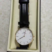 دنیل ولینگتون بند چرمی صفحه سفید