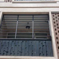 نرده حفاظ بالکن طرح بانکی استیل با رنگ مشکی