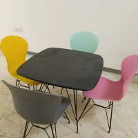 میز و صندلی پایه فلزی