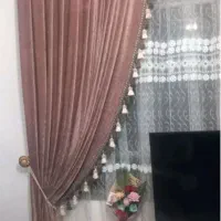 پرده با والان و میل پرده