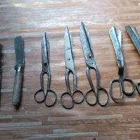 عتیقه قیچی و کاردک سه مدل