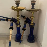 دو عدد قلیان برنجی