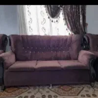 مبل ۷نفره بنفش کارکرده سالم