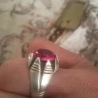 انگشتر نقره گردنی منقش مولا جا حرزی نقره دست کوب