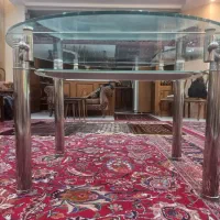 میز شیشه ای ساخت چین ۲ طبقه