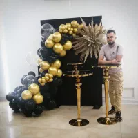 بادکنک آرایی گل آرایی تم تولد فینگر فود