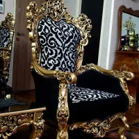 مبلمان استیل ورق طلا در حد نو