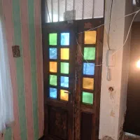 درب آنتیک چوب ملج دو دهنه