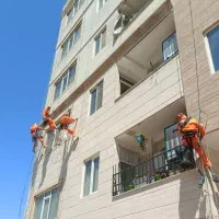 پیچ و رولپلاک نما با طناب کل کرج راپل کار رول پلاک