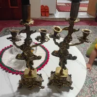 شمع دونی برنزی سنگین قدیمی
