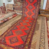کناره دستباف همدان لاکی رنگ