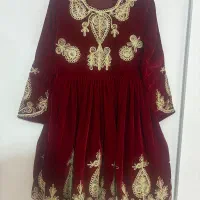 لباس محلی سنتی شیک گلدوزی شده (فوری)فیری سایز