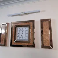 ساعت آینه ای ۳ تیکه برنز