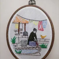 دیوارکوب گلدوزی