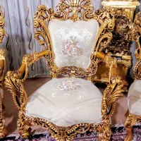 مبل سلطنتی9نفره نونوجدیدتمام چوب راش