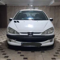 پژو ۲۰۶ وی ۲۰ سفید مدل ۸۹