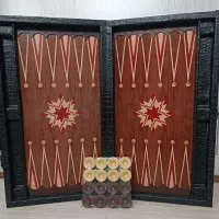 تخته نرد جلد چرمی جامهره دار