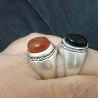 2عدد انگشتر نقره عقیق قدیمی