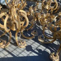 فروش خریدار لوستر برنزی ابکاری طلا