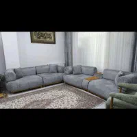 با سلام یک دست مبل هفت چوب راش
