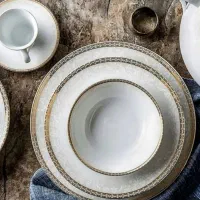سرویس چینی زرین ریوا طلایی ۲۸پ ۶نفره