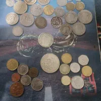 سکه پهلوی وجمهوری وخارجی آسیایی واروپایی