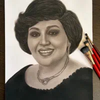 سفارش نقاشی چهره سیاهقلم.ارسال به سراسر کشور