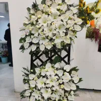 تاج گل و جام گل طبیعی ترحیم ختم نمایشگاهی مسجد