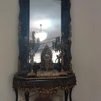 آینه و شمعدان و ساعت  بسیار شیک و لوکس