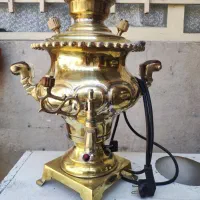 سماور برقی برنجی ۳ لیتری