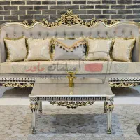 مبل مدل خاطره با میز تلویزیون چوب راش