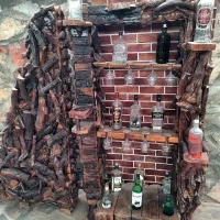 میزبار و دکور چوبی