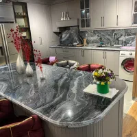 صحفه کابینت سنگ چینی طبیعی مرمریت کوارتز کورین