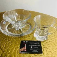 سرویس کریستال روگاشکا جا شمعی لاله بوهمیا طلا کوب
