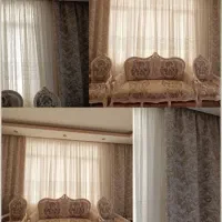 پرده ودوعدد دستک