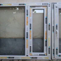 دو عدد پنجره دو جداره UPVC  یک در یک