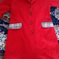 پالتو قرمز تیره در حد نو