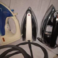 سه عدد اتو قدیمی دو عددنو یکی کارکرده