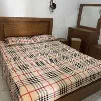سرویس خواب دونفره  آبنوس همراه با تشک