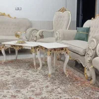 مبل استیل همراه با 3عددمیز