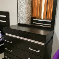 ست تخت خواب و تشک و میز آرایش