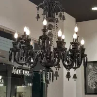 لوستر باکارات مشکی طرح فرانسوی