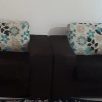 مبلمان قهوه ایی دوتا یک نفره