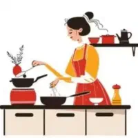 خانم برای نظافت منزل