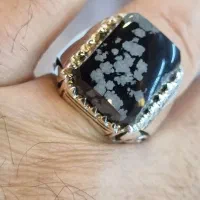انگشتر نقره با گوهر کمیاب