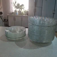 بشقاب خورشت خوری و پیش دستی عینکی