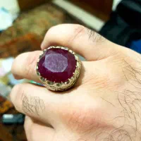 انگشتر دستساز یاقوت سرخ درشت