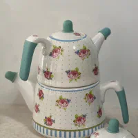 کتری قوری چینی درجه یک شعله مستقیم گاز نو نو